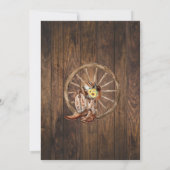 サンフラワーズウェスタン誕生日カントリーブーツ 招待状 (裏面)