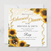 サンフラワーズエレガントリハーサルディナー招待状 招待状 (正面)