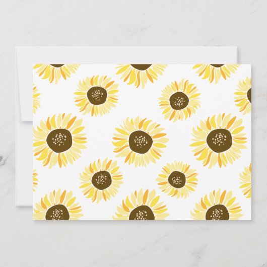 サンフラワーズオンメイソンジャーパーソナライズされたレシピカード (裏面)