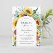 サンフラワーズオータムフローラブライダルシャワー 招待状 (スタンド正面)