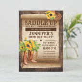サンフラワーズカントリーウェスタンパーティの招待状 (スタンド正面)