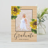 サンフラワーズカントリーシック卒業パーティー 招待状 (スタンド正面)