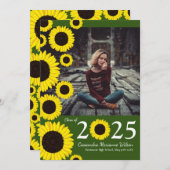 サンフラワーズカントリー写真卒業のお知らせ 招待状 (正面/裏面)