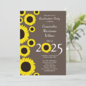 サンフラワーズカントリー卒業パーティーブラウングレー 招待状 (スタンド正面)