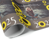 サンフラワーズカントリー卒業パーティーブラウンラッピング ラッピングペーパー (ロールコーナー)