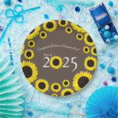 サンフラワーズカントリー卒業パーティーブラウン紙Pl ペーパープレート (パーティー)