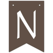 サンフラワーズカントリー卒業パーティーブラウン バンティングフラッグ (第3の旗)