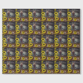 サンフラワーズカントリー卒業パーティーブラウン ラッピングペーパー (フラット)