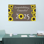 サンフラワーズカントリー卒業パーティーブラウン 横断幕 (トレードショー)