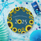 サンフラワーズカントリー卒業パーティーブルー ペーパープレート (パーティー)