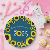 サンフラワーズカントリー卒業パーティーブルー ペーパープレート (パーティー)