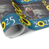 サンフラワーズカントリー卒業パーティーブルー ラッピングペーパー (ロールコーナー)