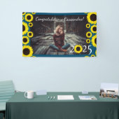 サンフラワーズカントリー卒業パーティーブルー 横断幕 (トレードショー)