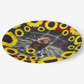 サンフラワーズカントリー卒業パーティーポートレート ペーパープレート (アングル)