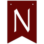 サンフラワーズカントリー卒業パーティーマルーン バンティングフラッグ (第3の旗)