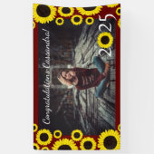 サンフラワーズカントリー卒業パーティーマルーン 横断幕 (縦)