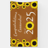 サンフラワーズカントリー卒業パーティーラストオレンジ 横断幕 (縦)