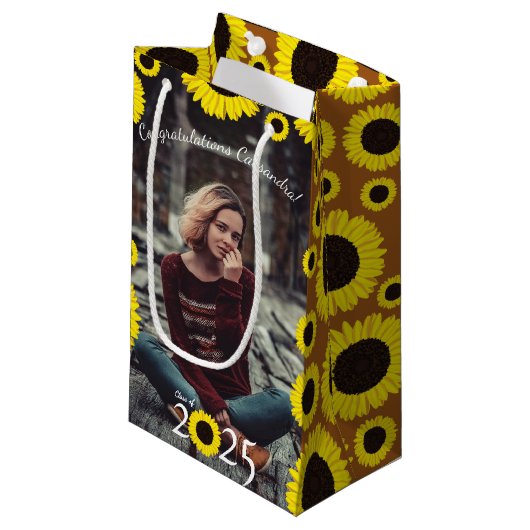 サンフラワーズカントリー卒業パーティー スモールペーパーバッグ (正面アングル)
