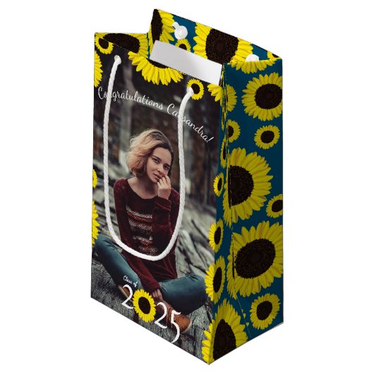 サンフラワーズカントリー卒業パーティー スモールペーパーバッグ (正面アングル)