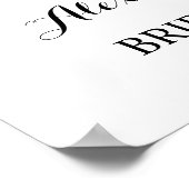 サンフラワーズグリーナリーウェルカムブライダルシャワーサイン ポスター (角)