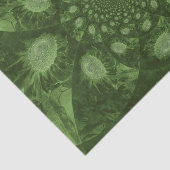 サンフラワーズグリーンフローラ抽象芸術アートデコパージュ 薄葉紙 (詳細)