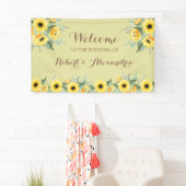 サンフラワーズグリーン結婚リーウェルカム 横断幕 (インサイチュ)
