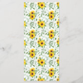 サンフラワーズグリ結婚ーナリーズブライダルシャワー メニュー (裏面)