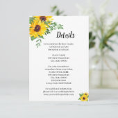 サンフラワーズグリ結婚ーナリーブライダルシャワーズ詳細 エンクロージャーカード (スタンド正面)