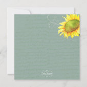 サンフラワーズグレージェイドブライダルシャワー 招待状 (裏面)