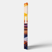 サンフラワーズサンライズ抽象芸術自然イラストレーション Case-Mate iPhoneケース (裏面 / 右)