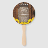 サンフラワーズジャールウッド結婚式 プログラムフローラファン ハンドファン (裏面)