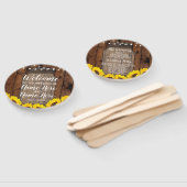 サンフラワーズジャールウッド結婚式 プログラムフローラファン ハンドファン (組立なし)