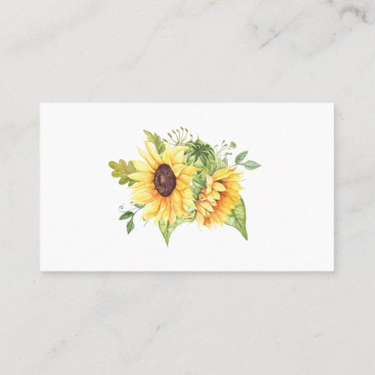 サンフラワーズセーフティピン数ベビーゲームカード プレイスカード (裏面)