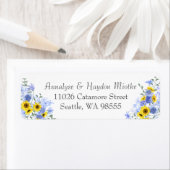 サンフラワーズダスティブルーバラ住所 シール (インサイチュ)