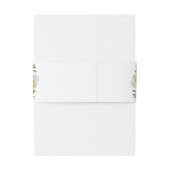 サンフラワーズダスティブルー素朴フローラ結婚ズ 招待状ベリーバンド (裏面例)