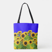 サンフラワーズトートバッグウクライナ国旗の色の自由 トートバッグ (裏面)