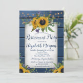 サンフラワーズネイビーブルーウッドリタイアメント 招待状 (スタンド正面)