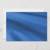 サンフラワーズネイビーブルーファブリックリタイアメントパーティー 招待状 (裏面)