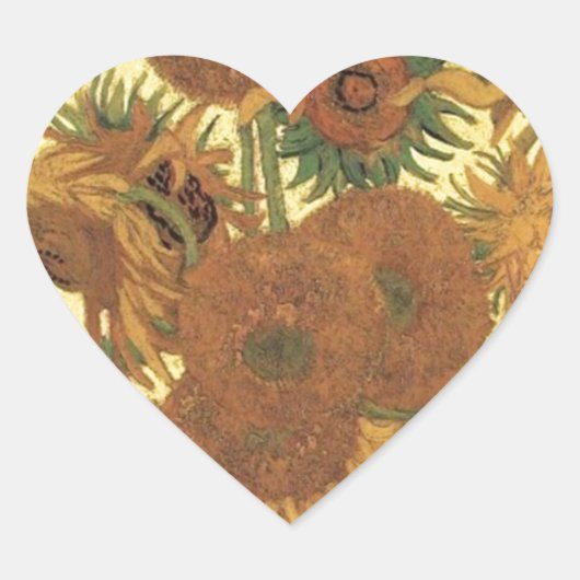 サンフラワーズバイヴァンゴッホ ハートシール (正面)