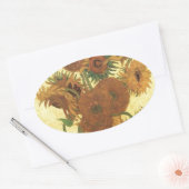 サンフラワーズバイヴァンゴッホ 楕円形シール (封筒)