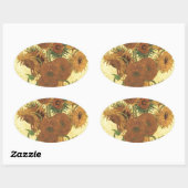 サンフラワーズバイヴァンゴッホ 楕円形シール (シート)