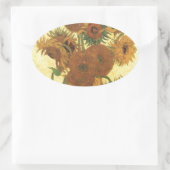 サンフラワーズバイヴァンゴッホ 楕円形シール (バッグ)