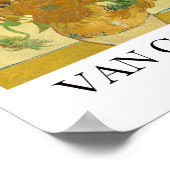 サンフラワーズバイヴィセント・ヴァン・ゴッホ ポスター (角)