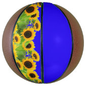 サンフラワーズバスケットボールウクライナ国旗のカラーサポート バスケットボール (縦)