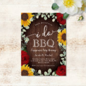 サンフラワーズバラグリーンI do BBQ婚約 招待状