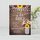 サンフラワーズバラメイスンジャーI do BBQ婚約 招待状 (スタンド正面)