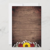 サンフラワーズバラメイスンジャーI do BBQ婚約 招待状 (裏面)