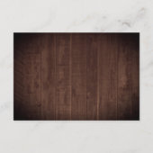 サンフラワーズバラユーカリプトゥスウッドウェディングレセプション エンクロージャーカード (裏面)