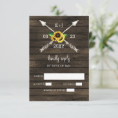 サンフラワーズバーンウッドカントリー結婚シック 出欠カード (スタンド正面)