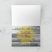 サンフラワーズバーンウッドコレクションサンキューカード サンキューカード (内部)